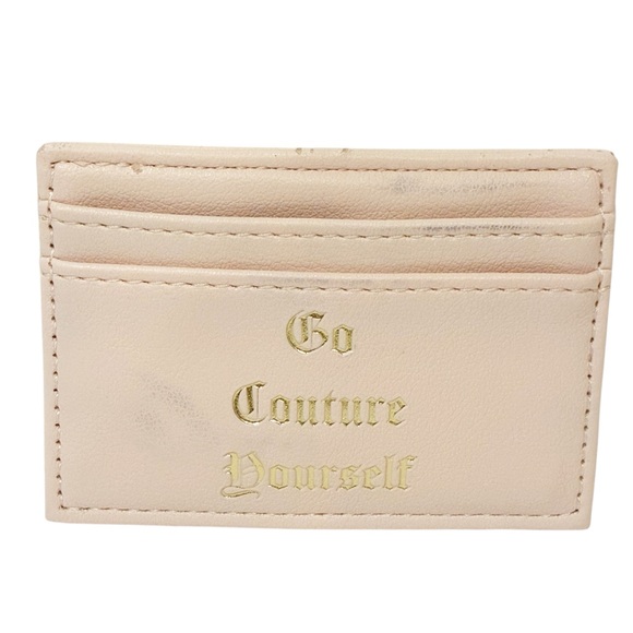 Juicy Couture Pink Multi Color Slot Card Holder Wallet - Picture 1 of 3